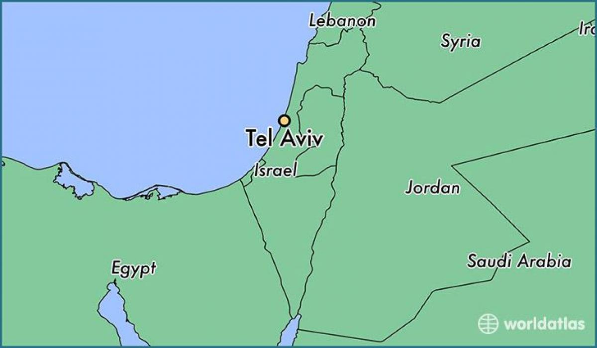 harta Tel Aviv lume