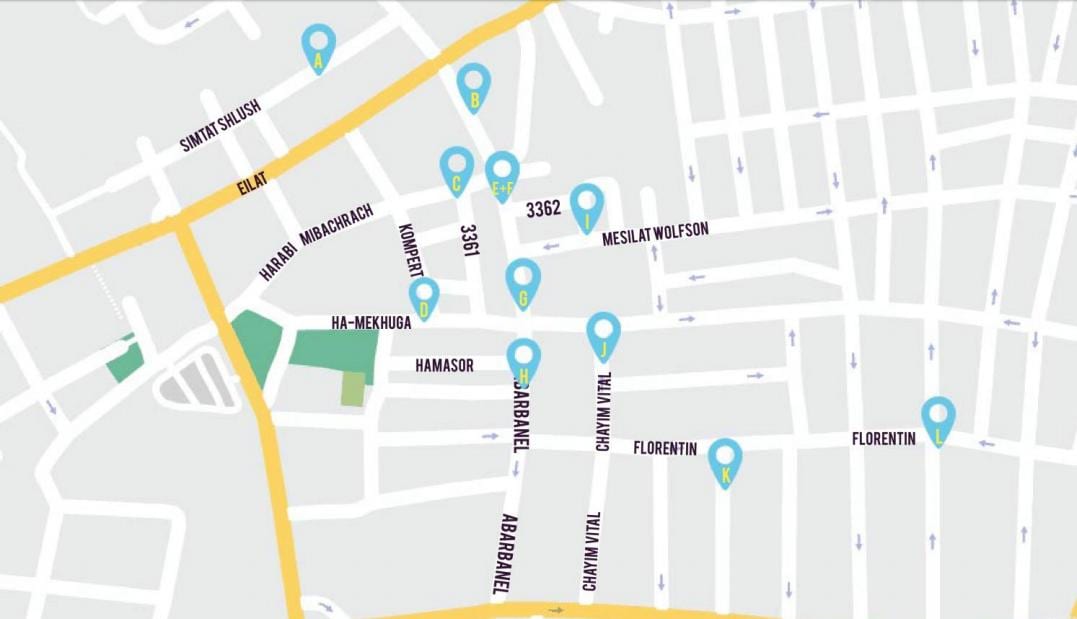 harta florentin Tel Aviv