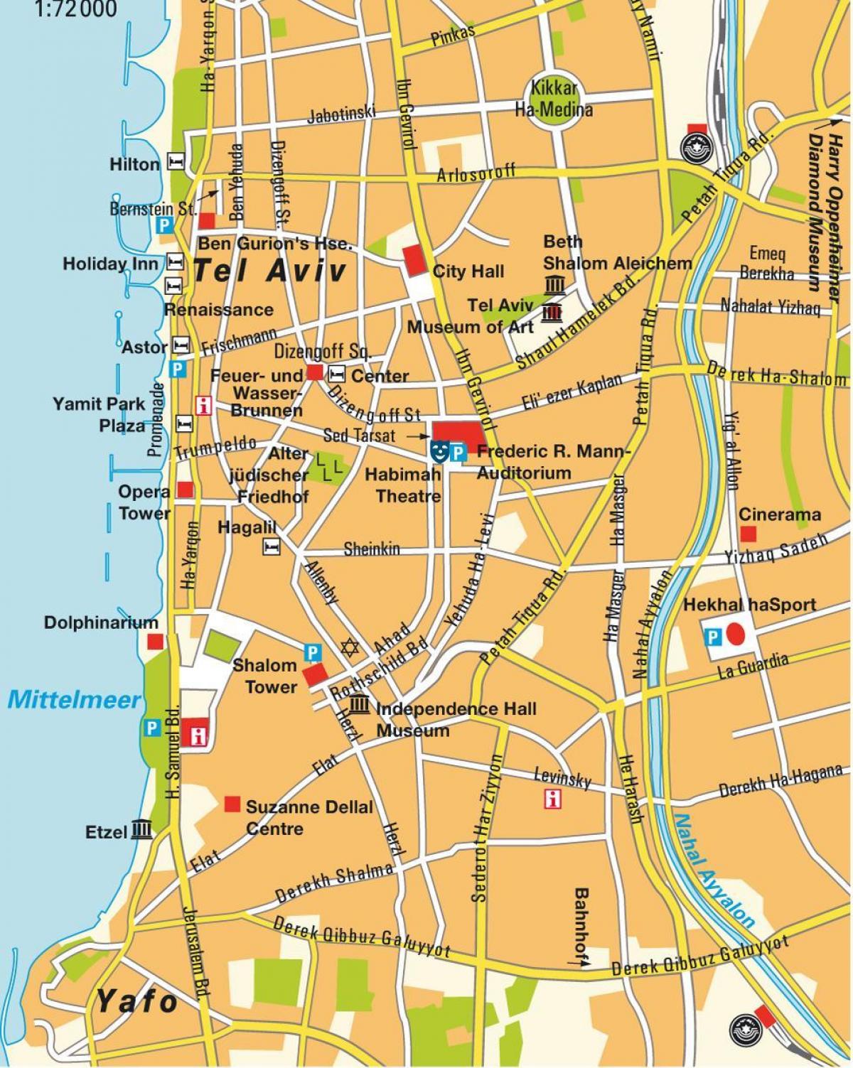 harta zona Tel Aviv