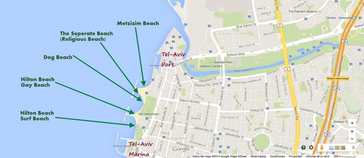 harta namal Tel Aviv