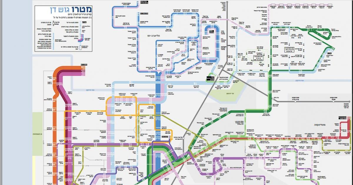 harta autobuz din Tel Aviv
