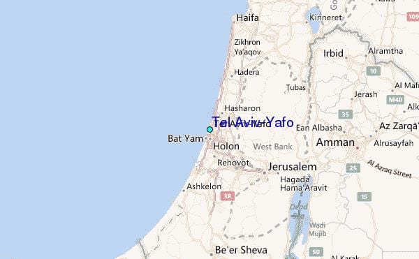 harta Tel Aviv yafo