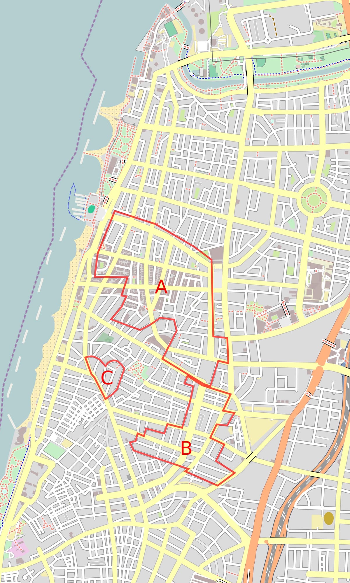 harta white city Tel Aviv