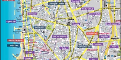 Harta de gay din Tel Aviv