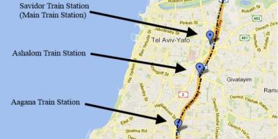 Harta sherut hartă Tel Aviv