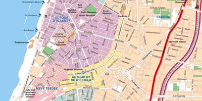 Harta Tel Aviv parcare