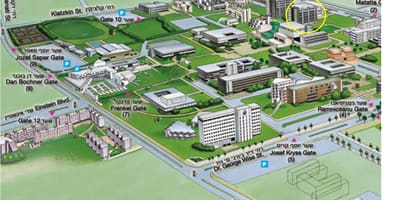Tel Aviv university campus hartă